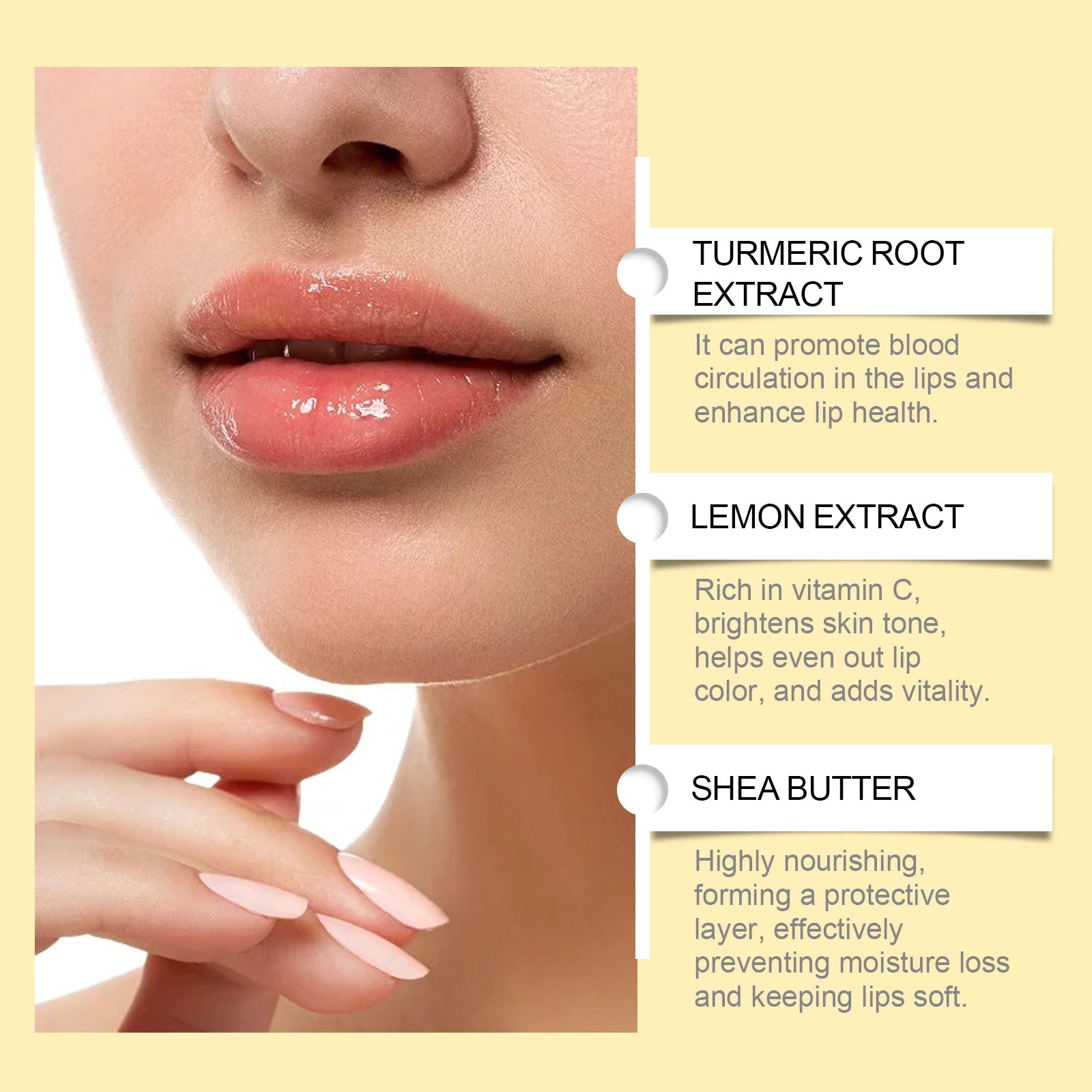 Lemon Ginger Lip Balm Moisturizing Care